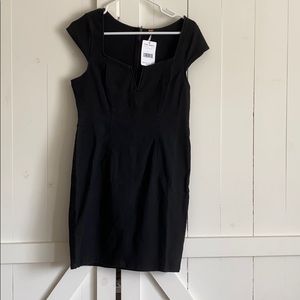 Free people black washed denim dress
